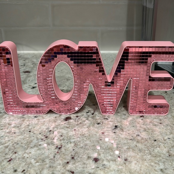 Decor item - mirrored disco ball letters - Picture 1 of 1